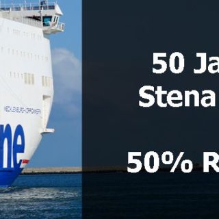 50 Jahre Stena Line - 50% Rabatt auf die Route Kiel-Göteborg zum Jubiläum.