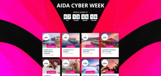 AIDA Cyber Week 2023 - Kreuzfahrten ab 499€