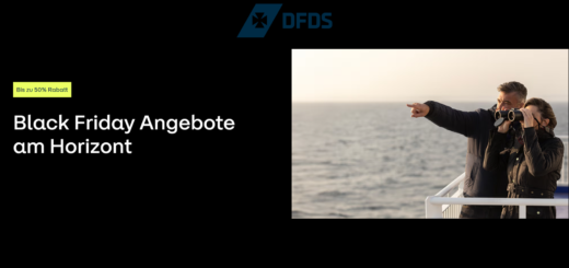 DFDS Black Friday Aktion 2025 mit bis zu 50% Rabatt auf DFDS Fähren.