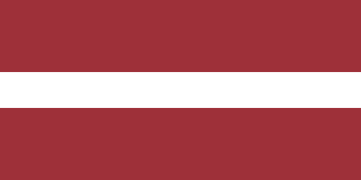 Die Nationalflagge von Lettland