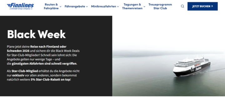 Finnlines Black Friday & Black Week 2025