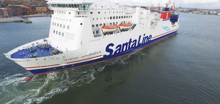 Die Fähre Stena Jutlandica wird zur Weihnachtszeit zur Santa Line.