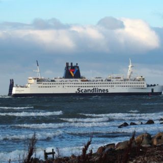 Die Scandlines Fähre Kronprins Frederik verlässt die FAYARD-Werft im Dezember 2017