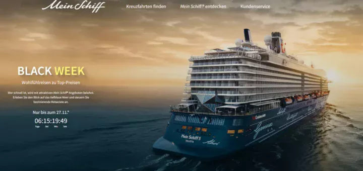 TUI Cruises Mein Schiff Black Week 2025
